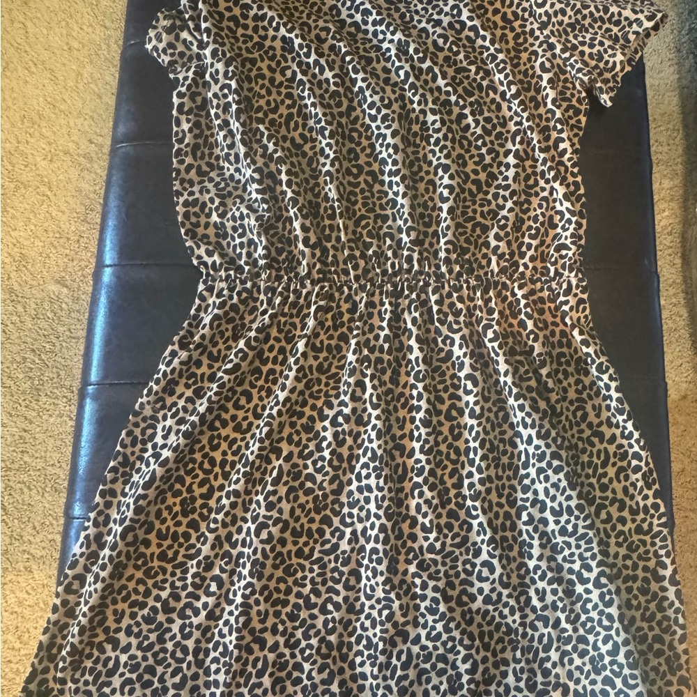Old Navy leopard  Print Dress size L